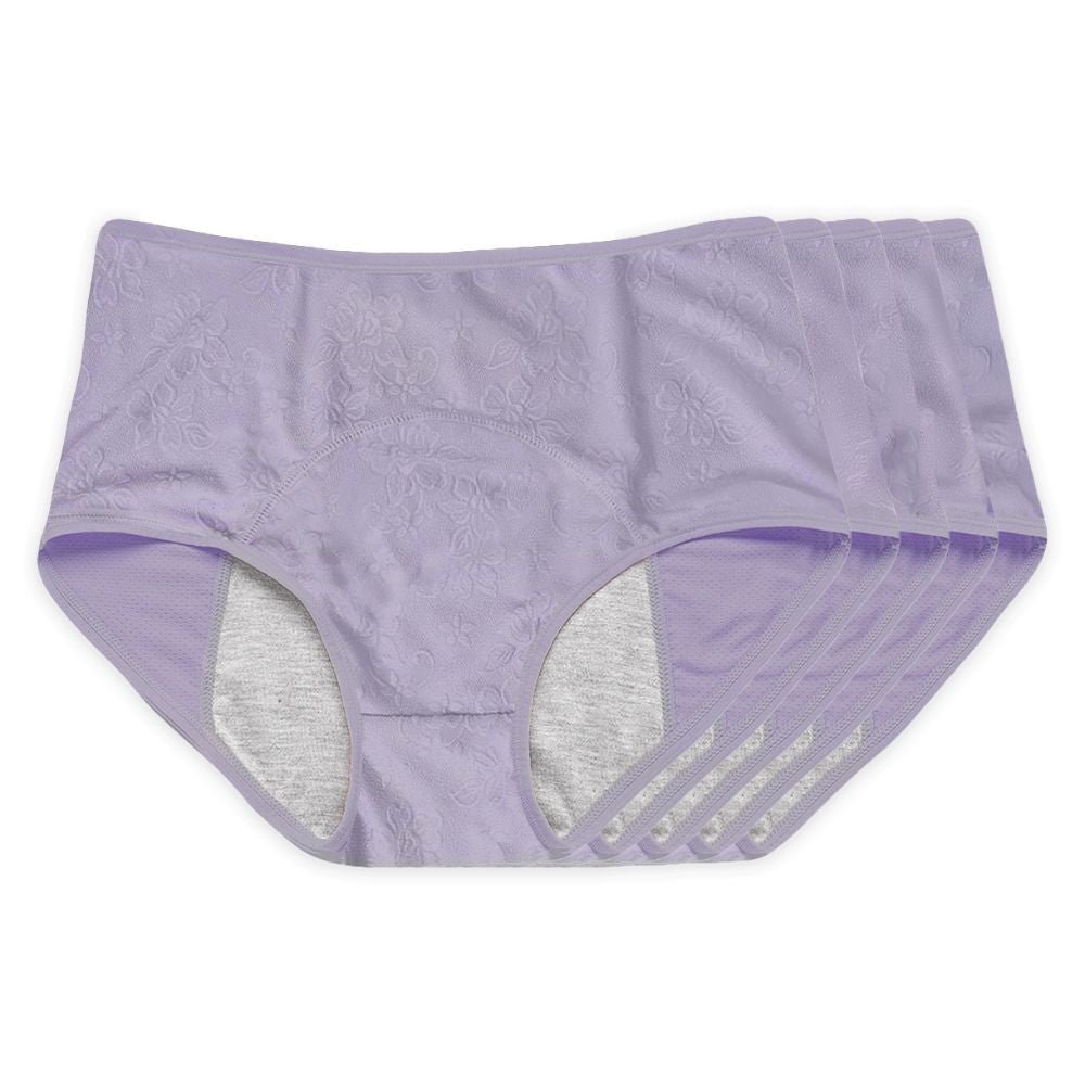 Floral Leakproof Underwear (Lavender 10-Pack) - Image 5