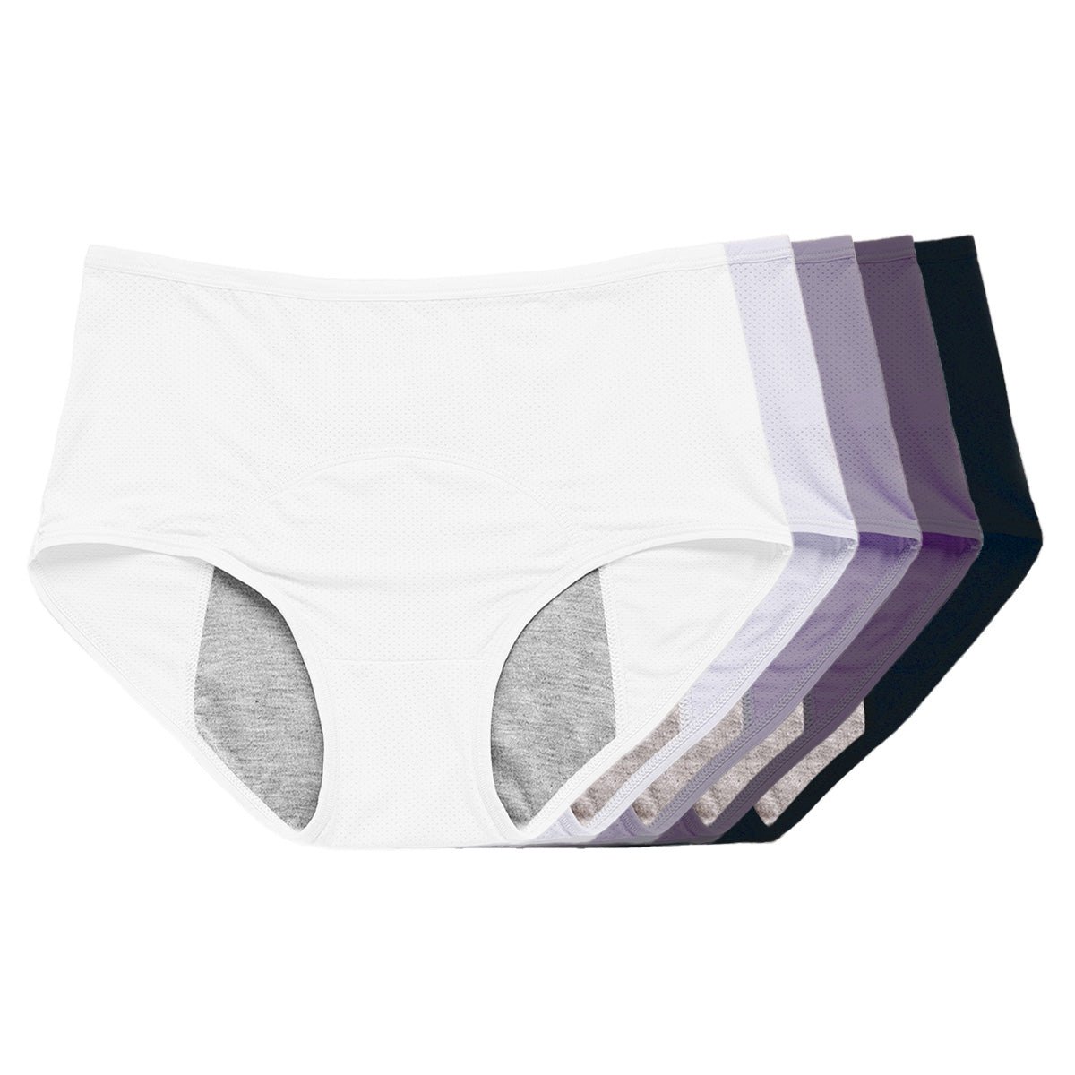 Comfy & Discreet Leakproof Underwear (Lavender 5-Pack) - Image 5